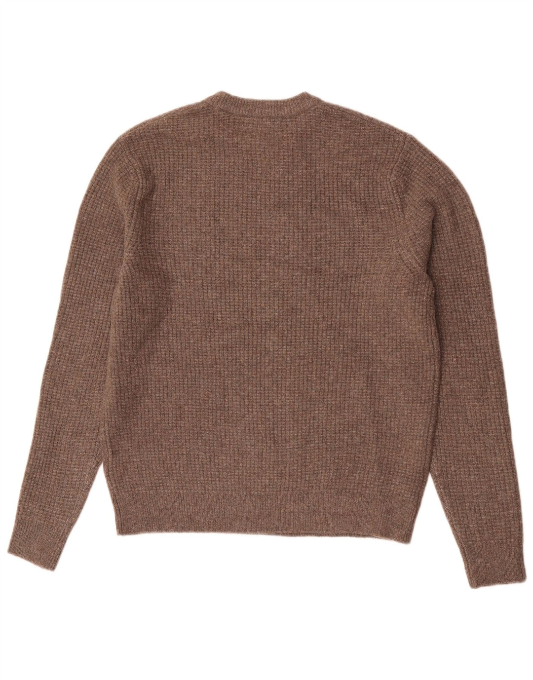 Marks & Spencer Herre sweater med rund hals, medium brun akryl