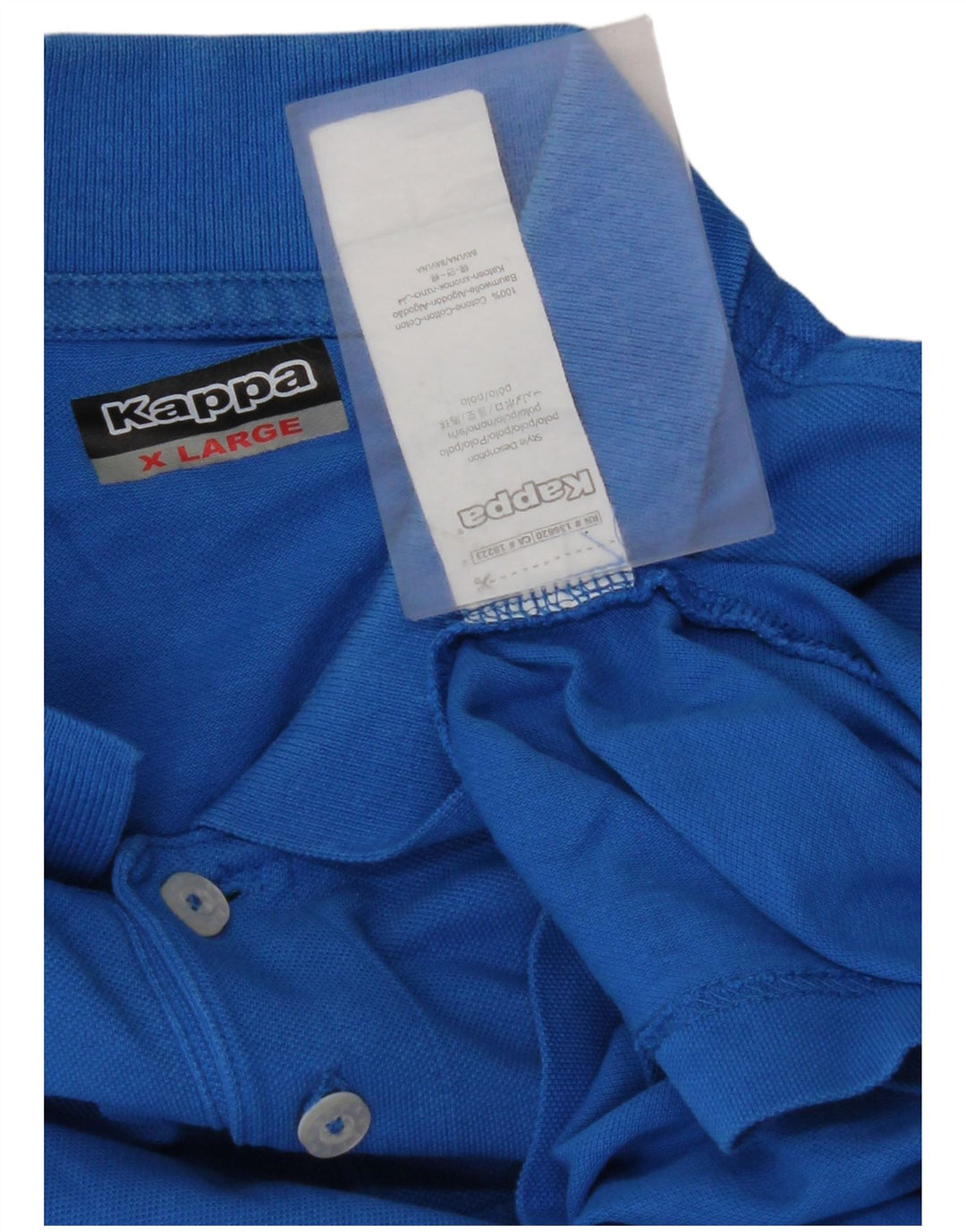 KAPPA Poloshirt til mænd XL Blå Bomuld