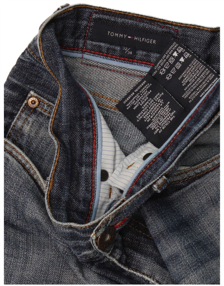 Tommy Hilfiger Straight Jeans til mænd W32 L34 Blå Bomuld