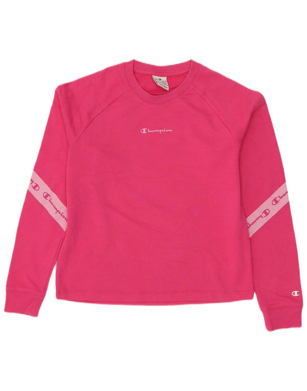 Champion Girls Grafisk Regular Fit Sweatshirt Jumper 15-16 år Pink