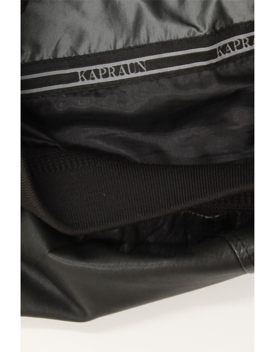 KAPRAUN Herre Læderjakke UK 40 Large Sort