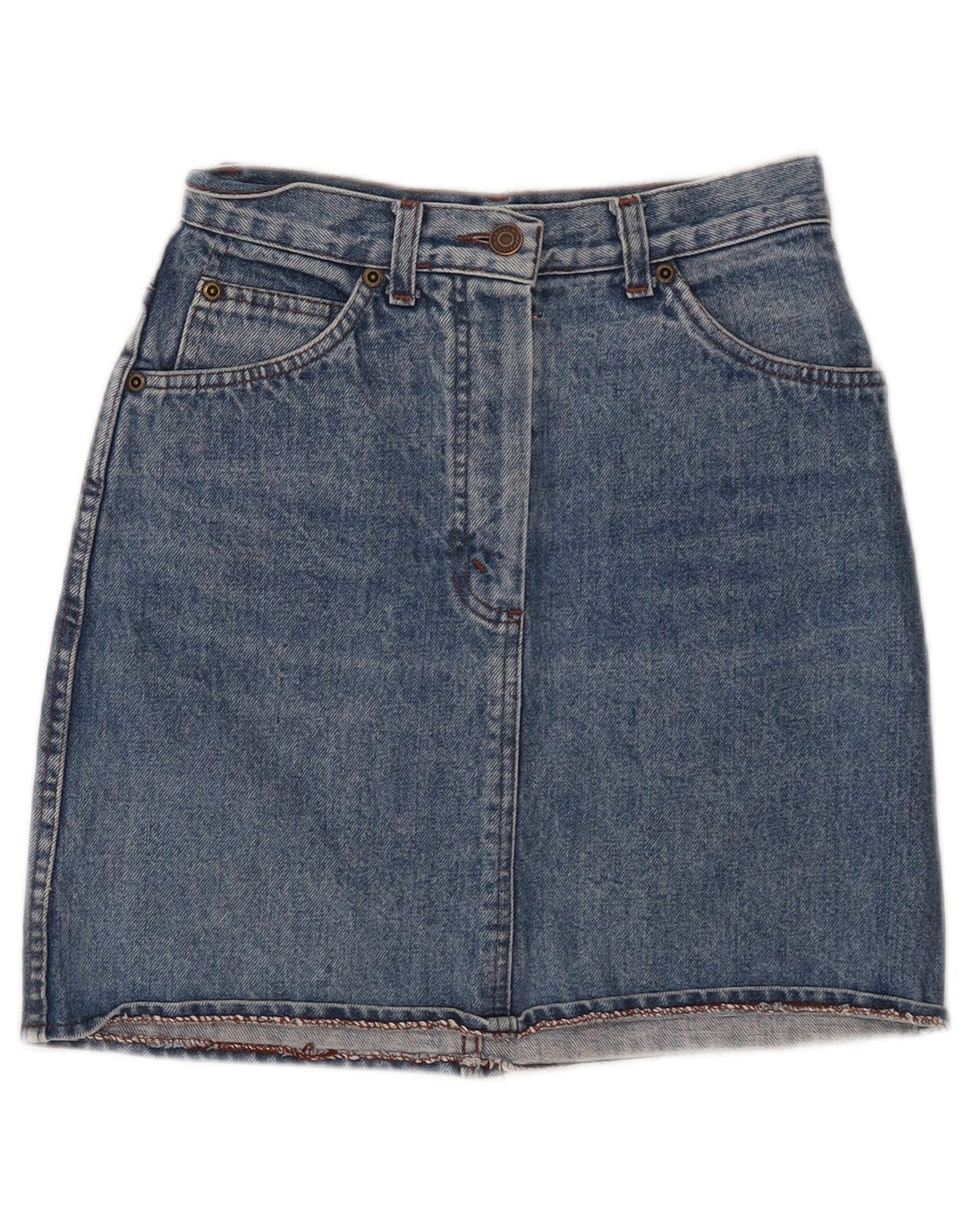 Carrera Dame Denim Nederdel IT 42 Medium W25 Blå Bomuld