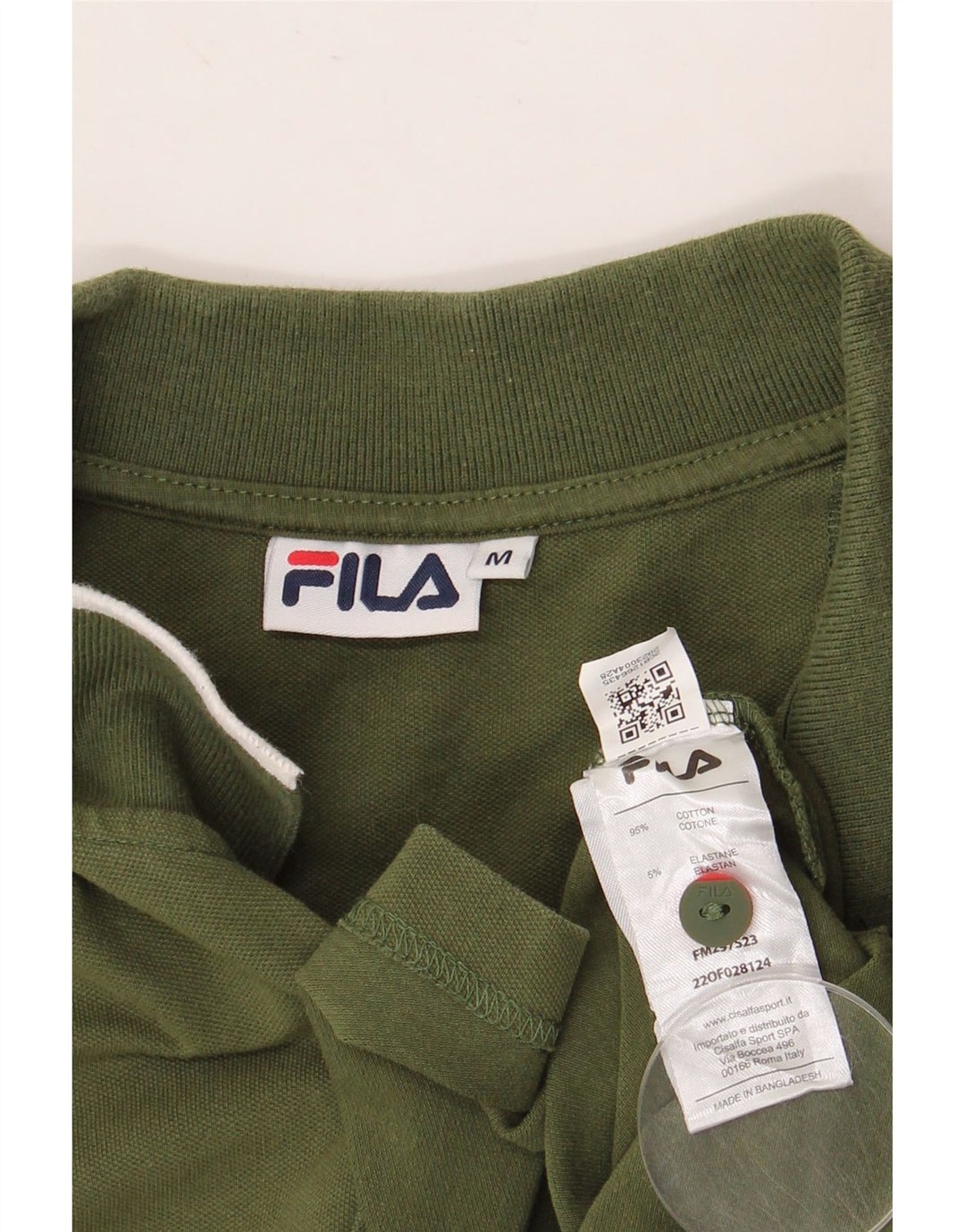 FILA Poloshirt til mænd Medium Khaki Bomuld