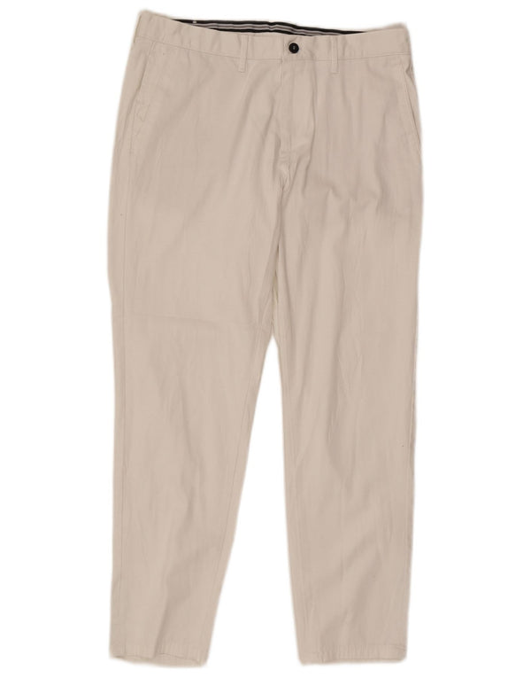 Zara Herre Slim Chino Bukser EU 42 Large W32 L27 Hvid