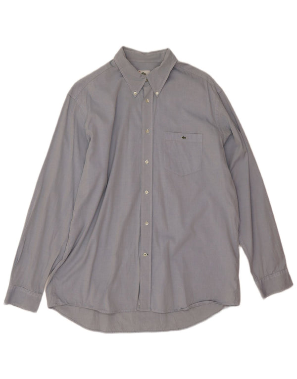 Lacoste Herreskjorte str. 44 XL Blå Bomuld