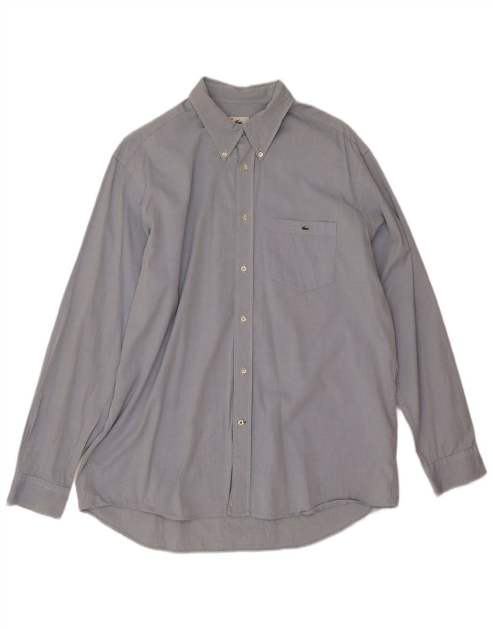 Lacoste Herreskjorte str. 44 XL Blå Bomuld