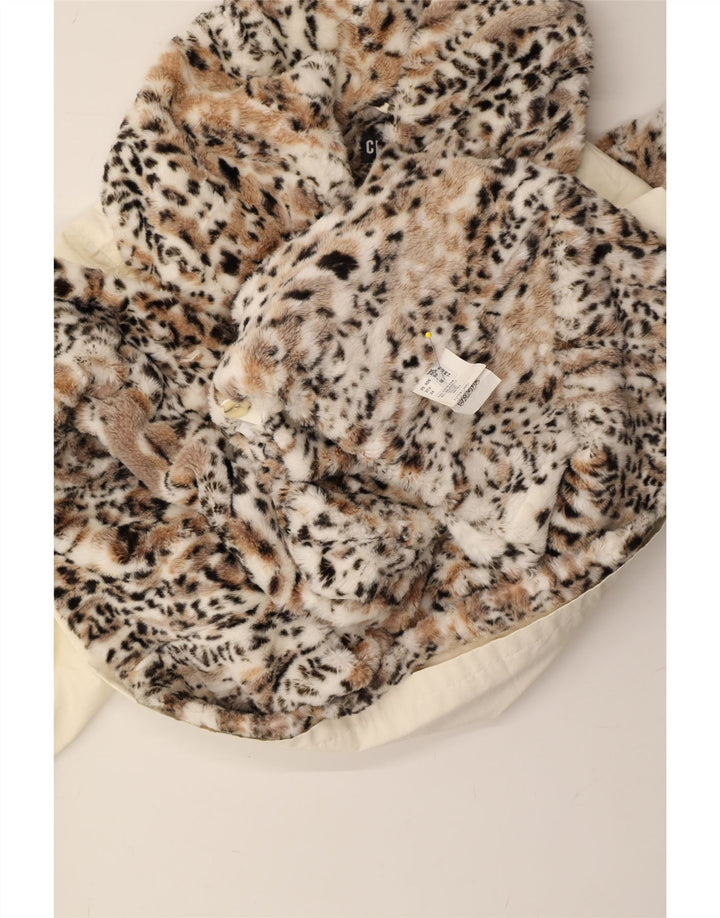 CLASSIC Womens Overcoat UK 14 Large  White Polyacrylic Vintage CLASSIC and Second-Hand CLASSIC from Messina Hembry 