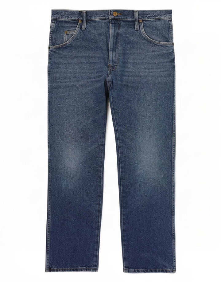 Wrangler Straight Jeans til mænd W32 L30 blå bomuld