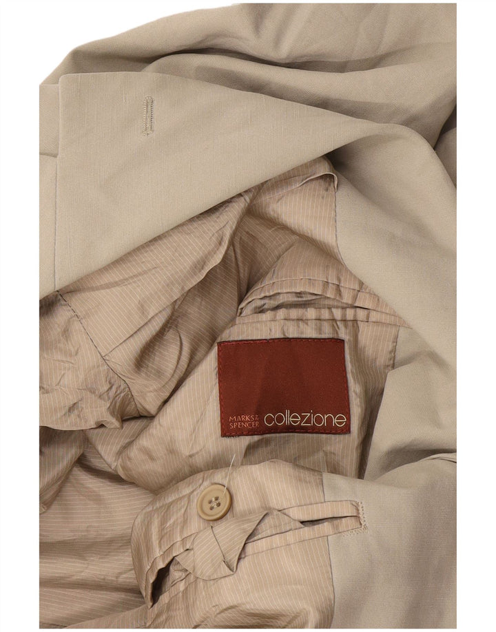 Marks & Spencer Herre 3-knaps blazerjakke UK 38 Medium Beige