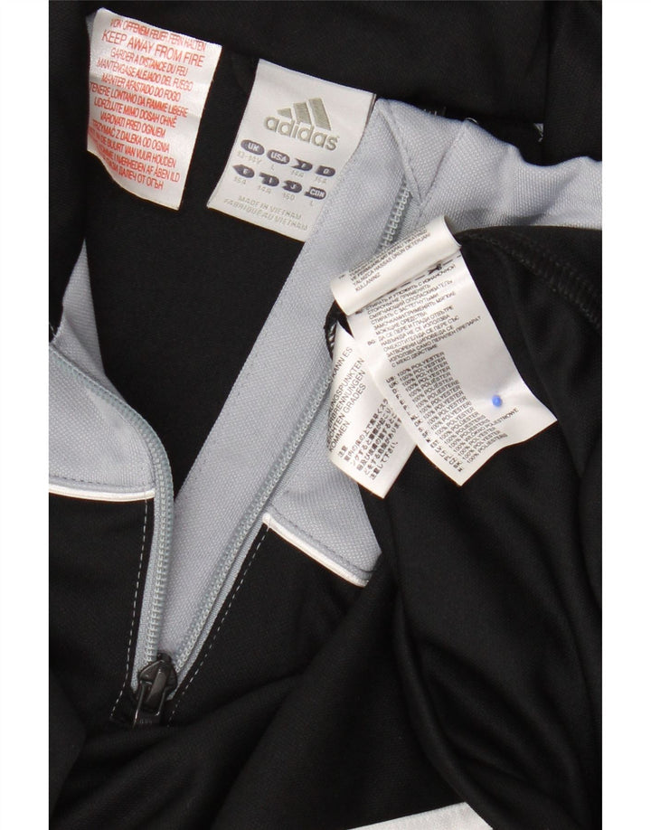 Adidas Boys Climalite Pullover træningsdragt Top 13-14 år Sort Colourblock