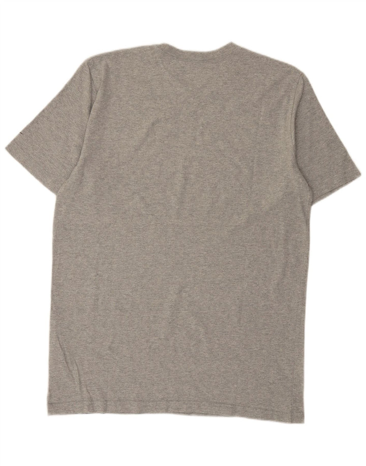 Nike Herre Regular Fit Grafisk T-Shirt Top Stor Grå Bomuld