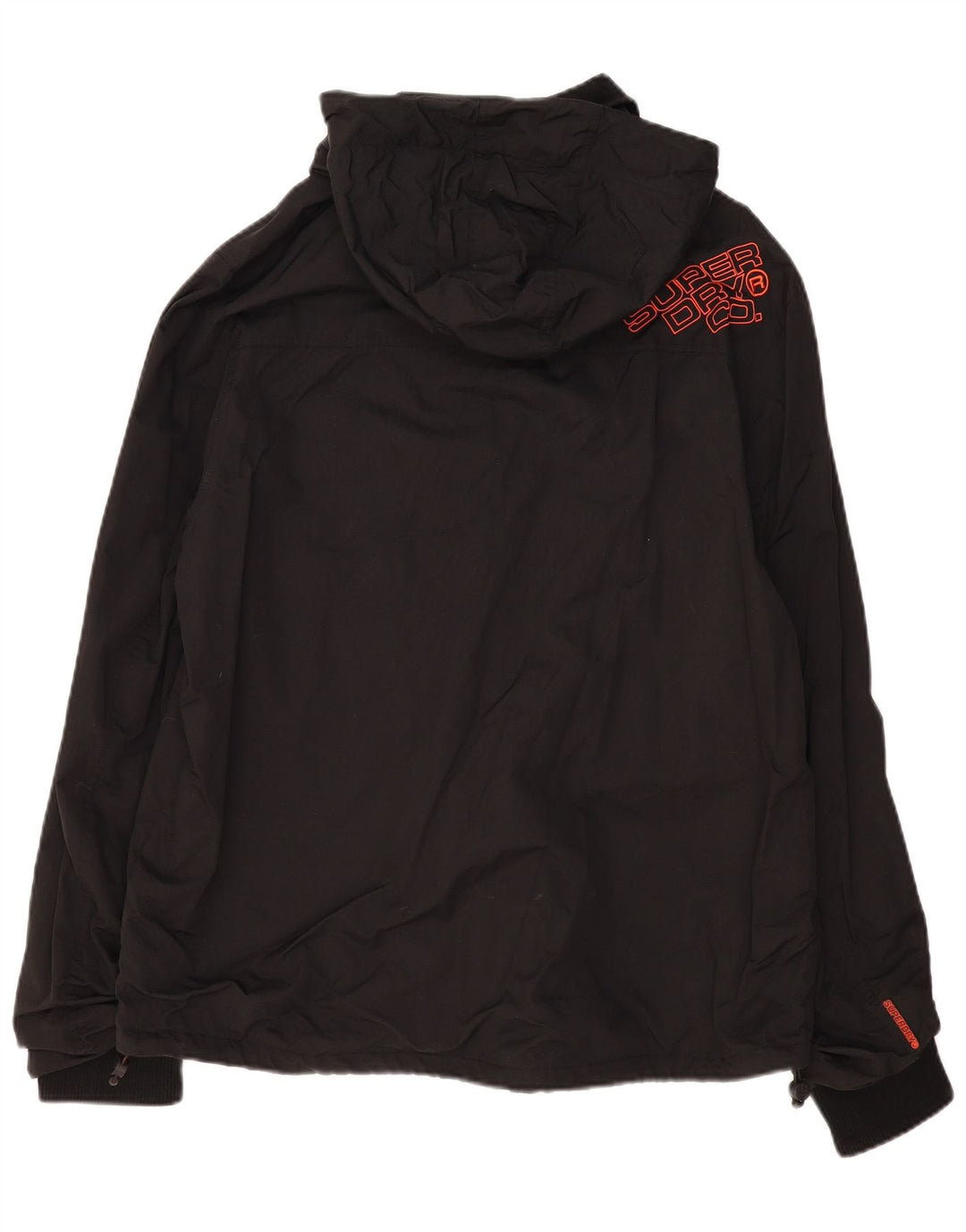 SUPERDRY Vindjakke med hætte til mænd UK 46 3XL Sort