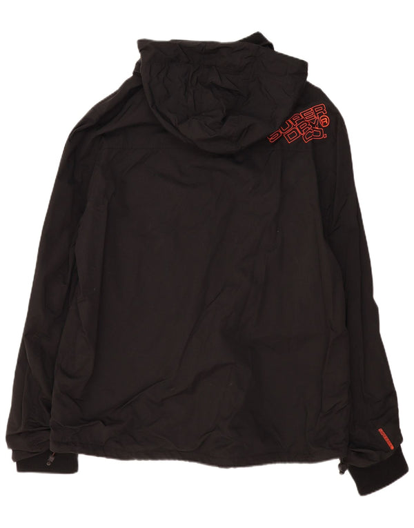 SUPERDRY Vindjakke med hætte til mænd UK 46 3XL Sort
