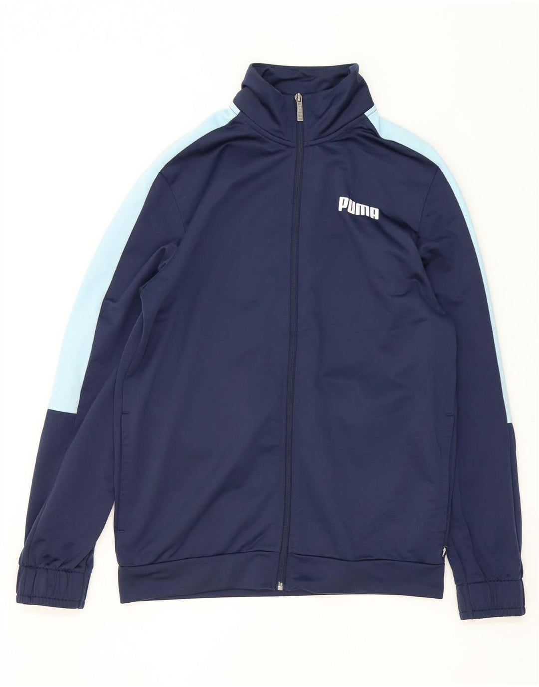 Puma træningsdragt til mænd, topjakke, lille marineblå colourblock polyester