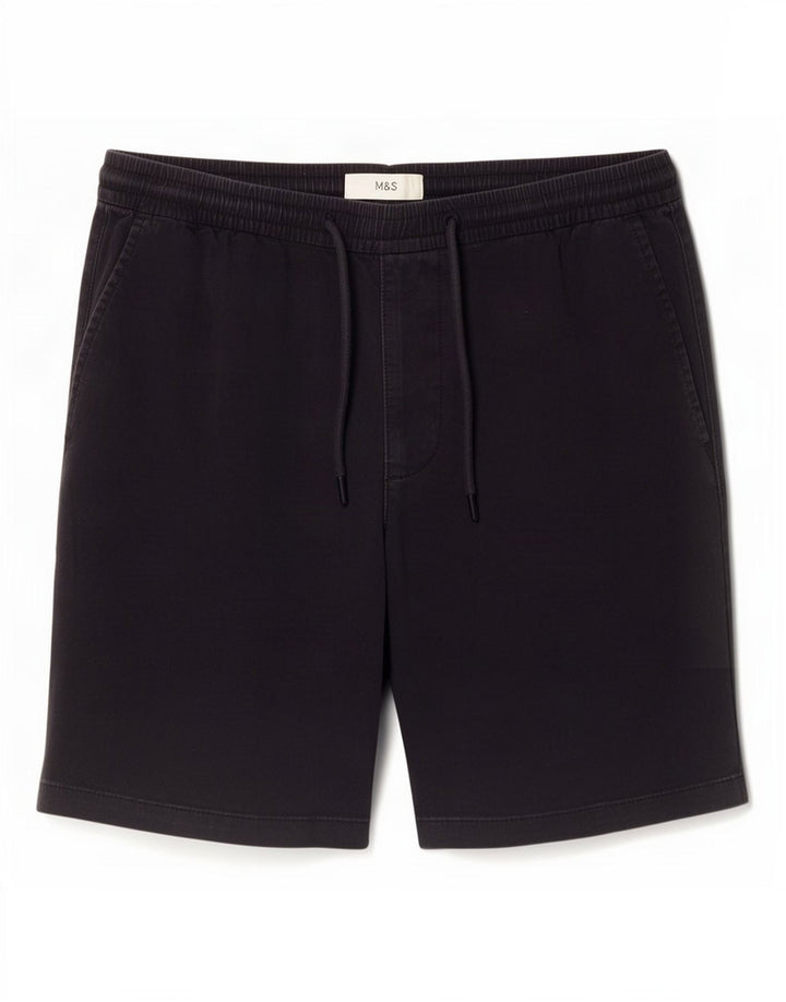 Marks & Spencer Herre Chino Shorts Medium W33 Marineblå Bomuld
