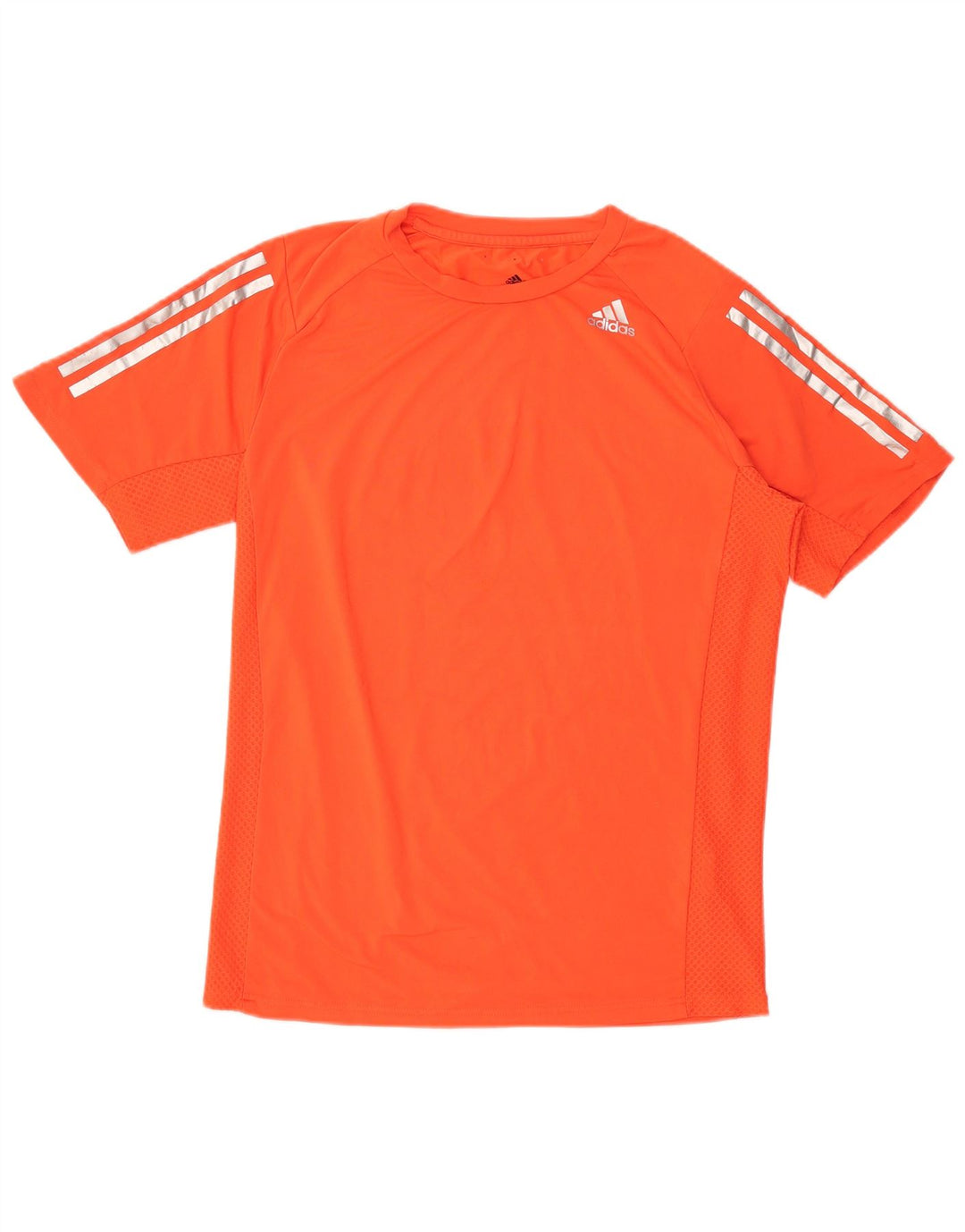 Adidas Herre Climacool Grafisk T-Shirt Top Lille Orange Polyester