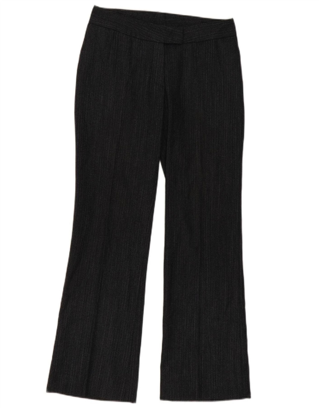 VINTAGE Womens Bootcut Suit Trousers W30 L31 Navy Blue