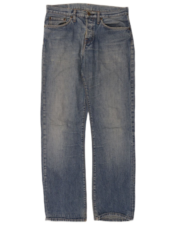 Replay Herre Straight Jeans W31 L34 Blå Bomuld