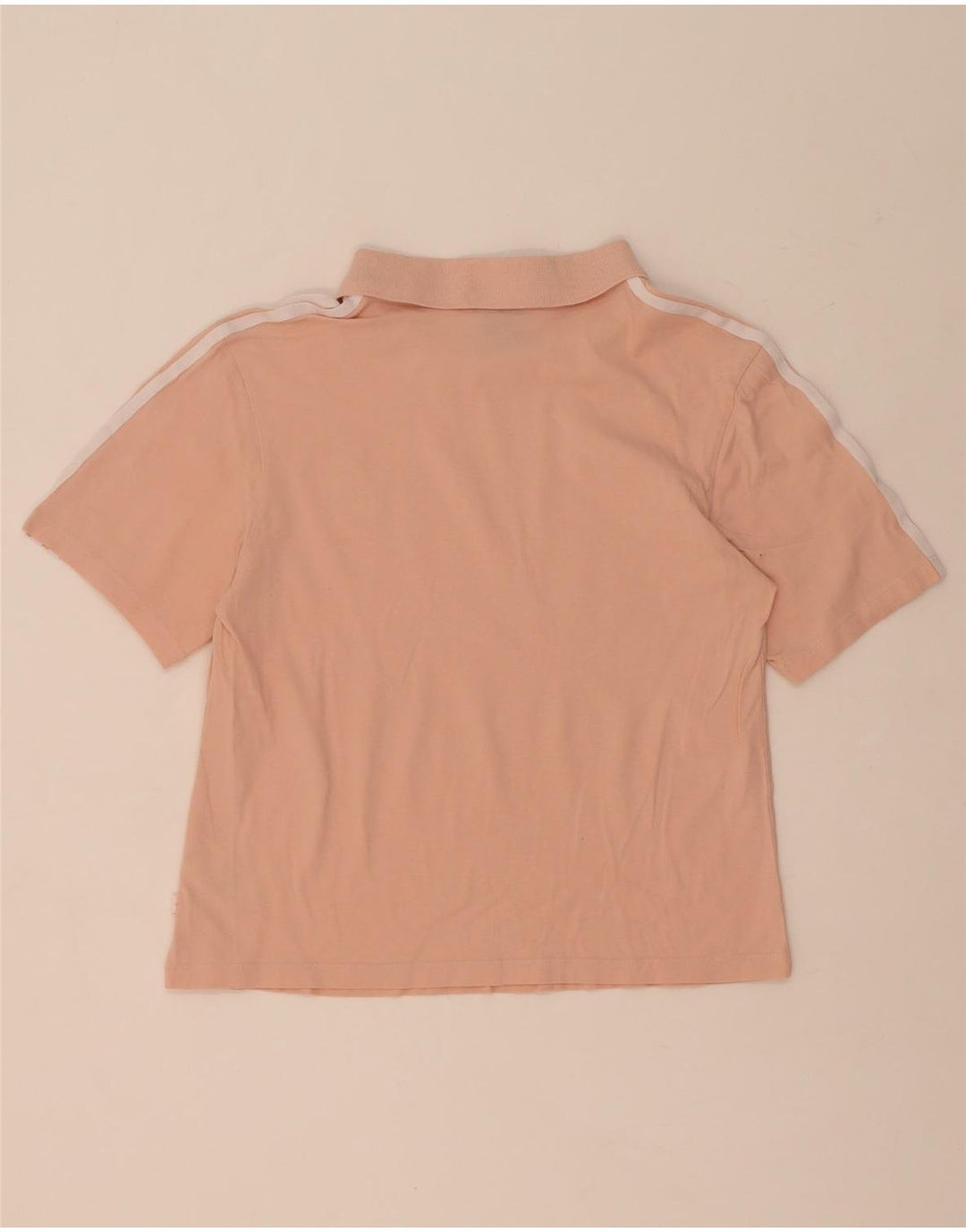 Adidas Dame Polo Shirt UK 12 Medium Pink Bomuld