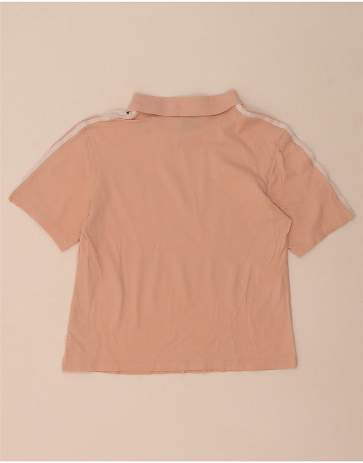 Adidas Dame Polo Shirt UK 12 Medium Pink Bomuld