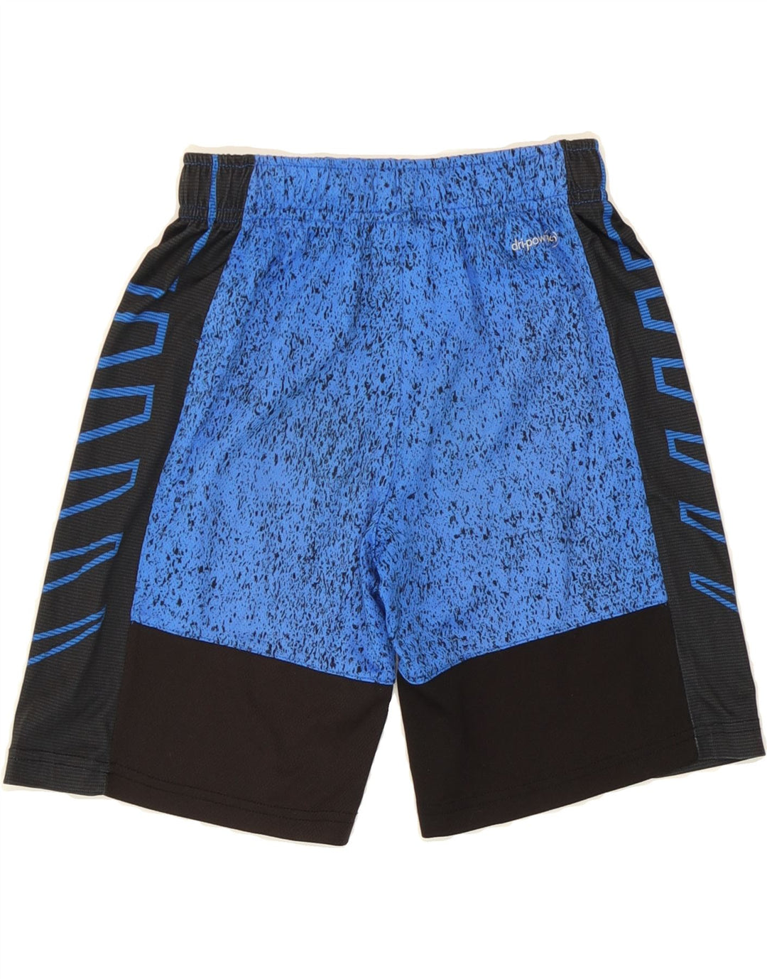 RUSSELL ATHLETIC Boys Sport Shorts 7-8 Years Medium Blue Colourblock Vintage Russell Athletic and Second-Hand Russell Athletic from Messina Hembry 