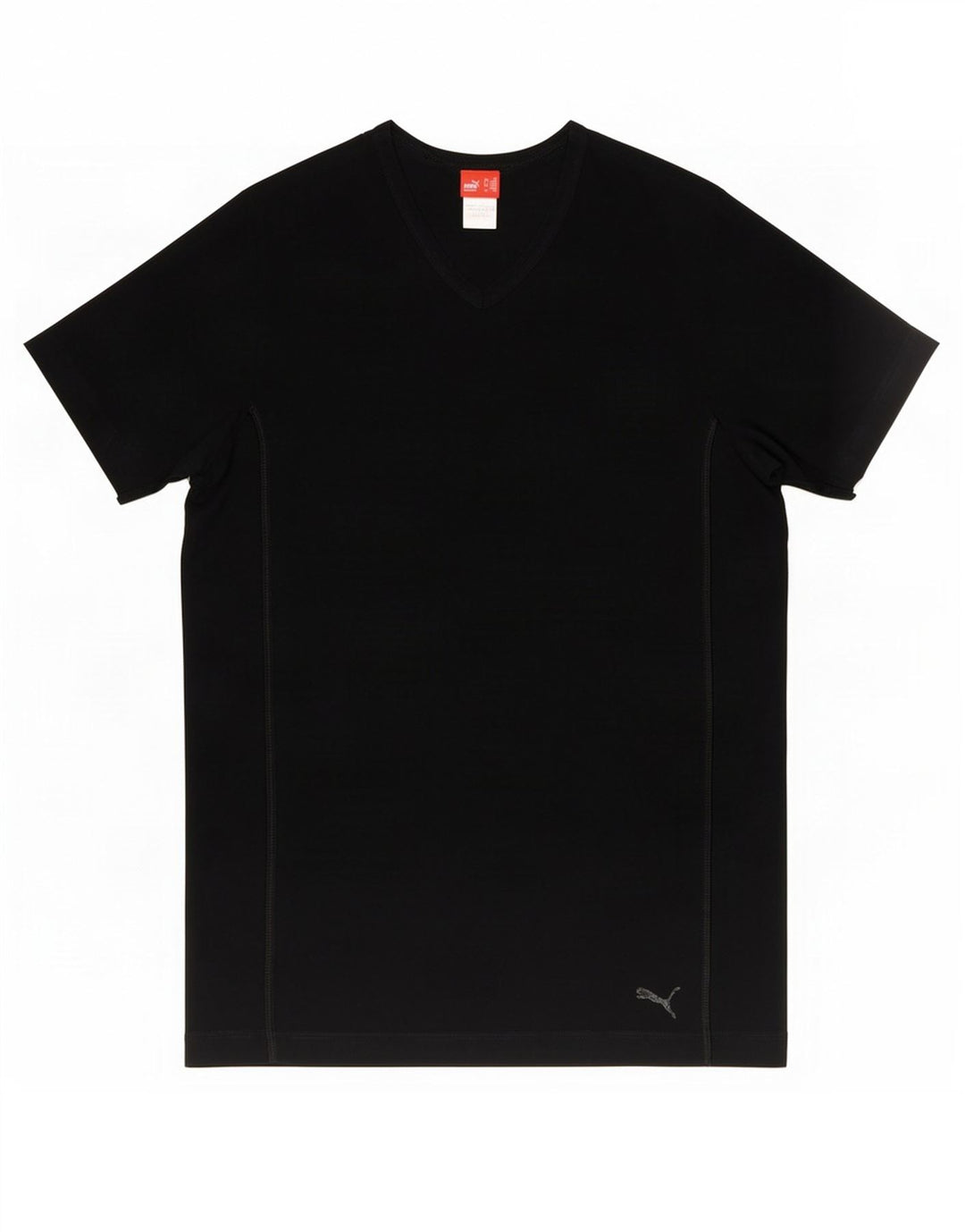 Puma Herre T-Shirt Top Medium Sort Bomuld