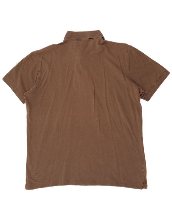 Hugo Boss herre poloshirt lille brun bomuld