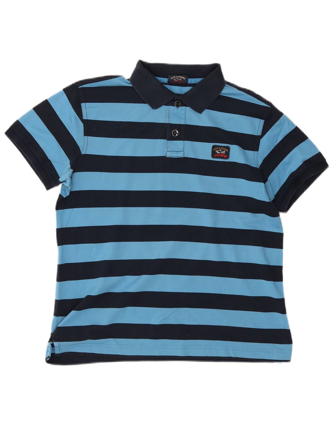 Paul & Shark Herre poloshirt Medium blå stribet