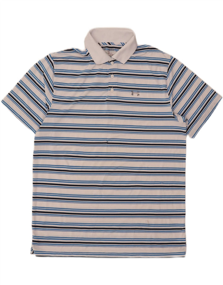 Under Armour Herre poloshirt XL Hvidstribet polyester