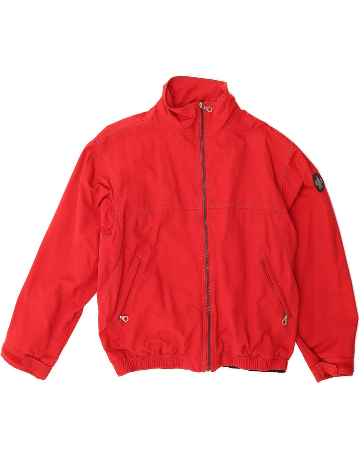 MURPHY & NYE Mens Windbreaker Jacket UK 36 Small Red Polyester Vintage Murphy & Nye and Second-Hand Murphy & Nye from Messina Hembry 