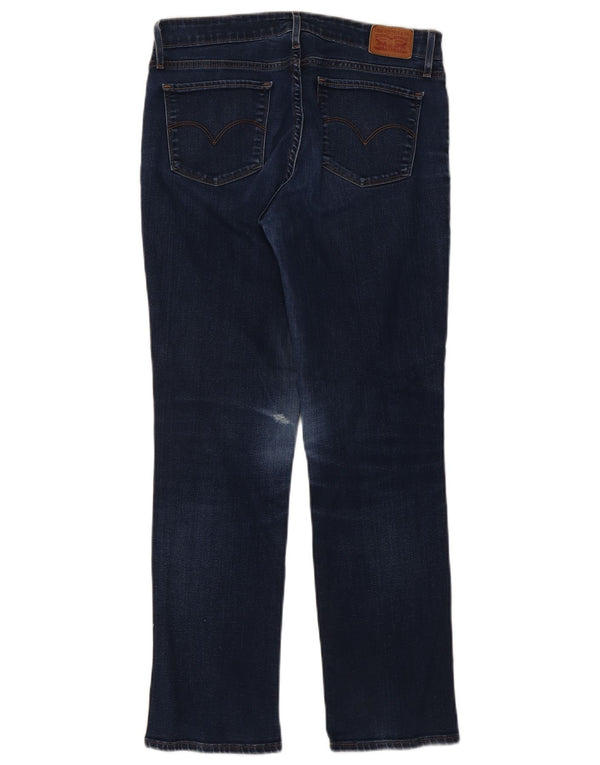 Levi's Womens 714 Straight Jeans W30 L29 Navy Blue