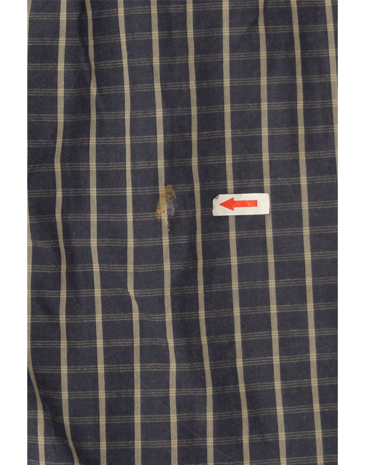 Dickies kortærmet herreskjorte Medium marineblå ternet bomuld