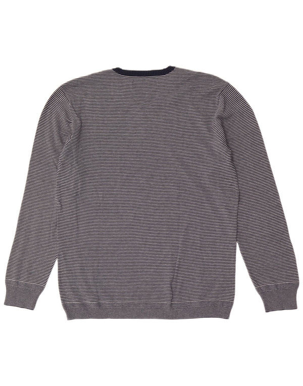 Levi's Herre Slim Fit V-hals sweater XL marineblå stribet