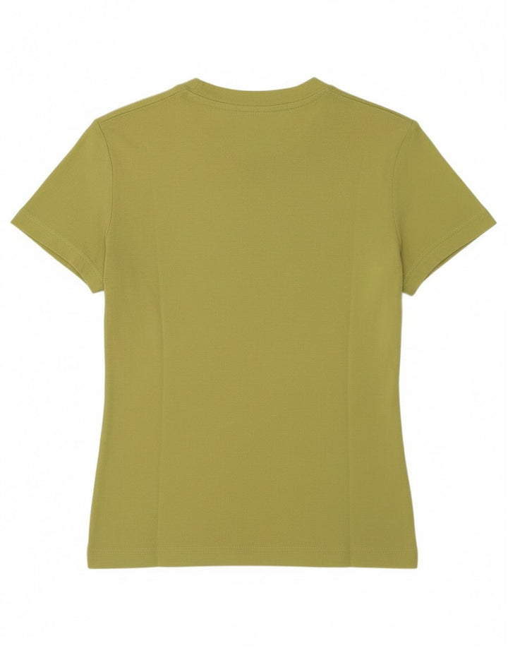 Gas T-shirt top UK 12 mellemgrøn bomuld