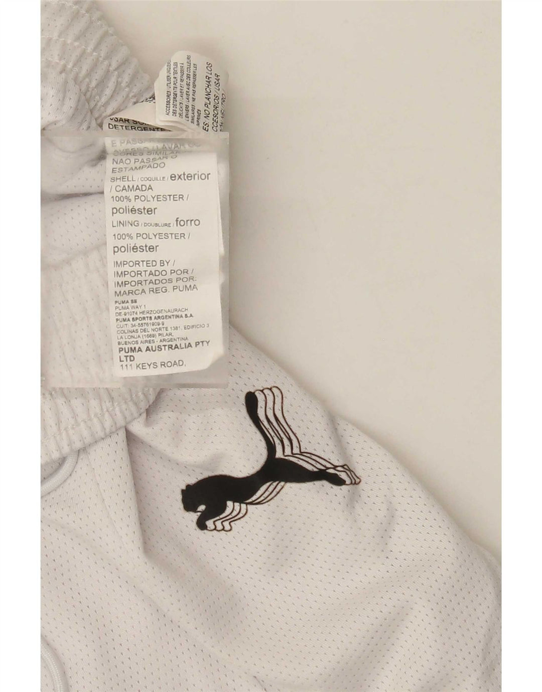 Puma sportsshorts til kvinder UK 8 Small White Polyester