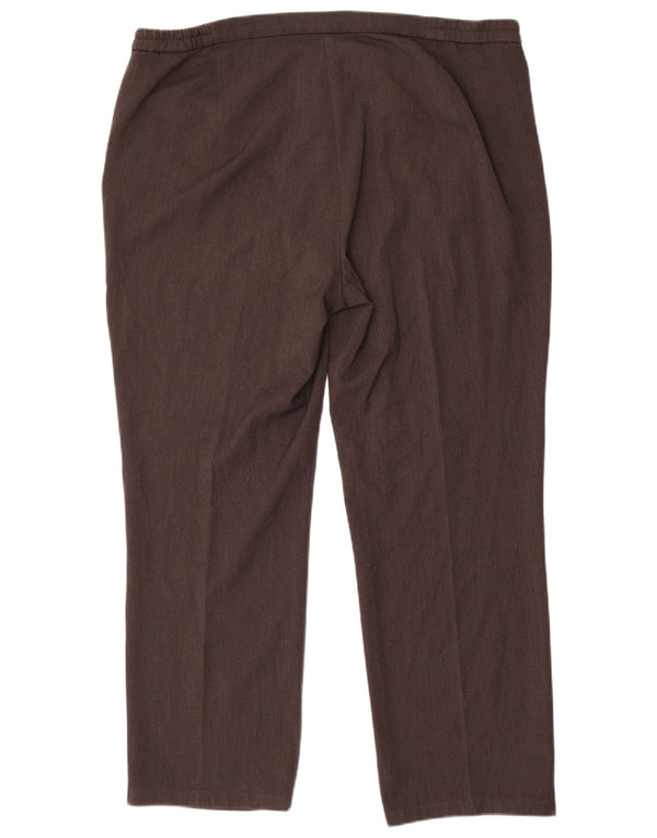 Marks & Spencer Dame Slim Casual Bukser UK 18 XL W38 L29 Grå Polyester