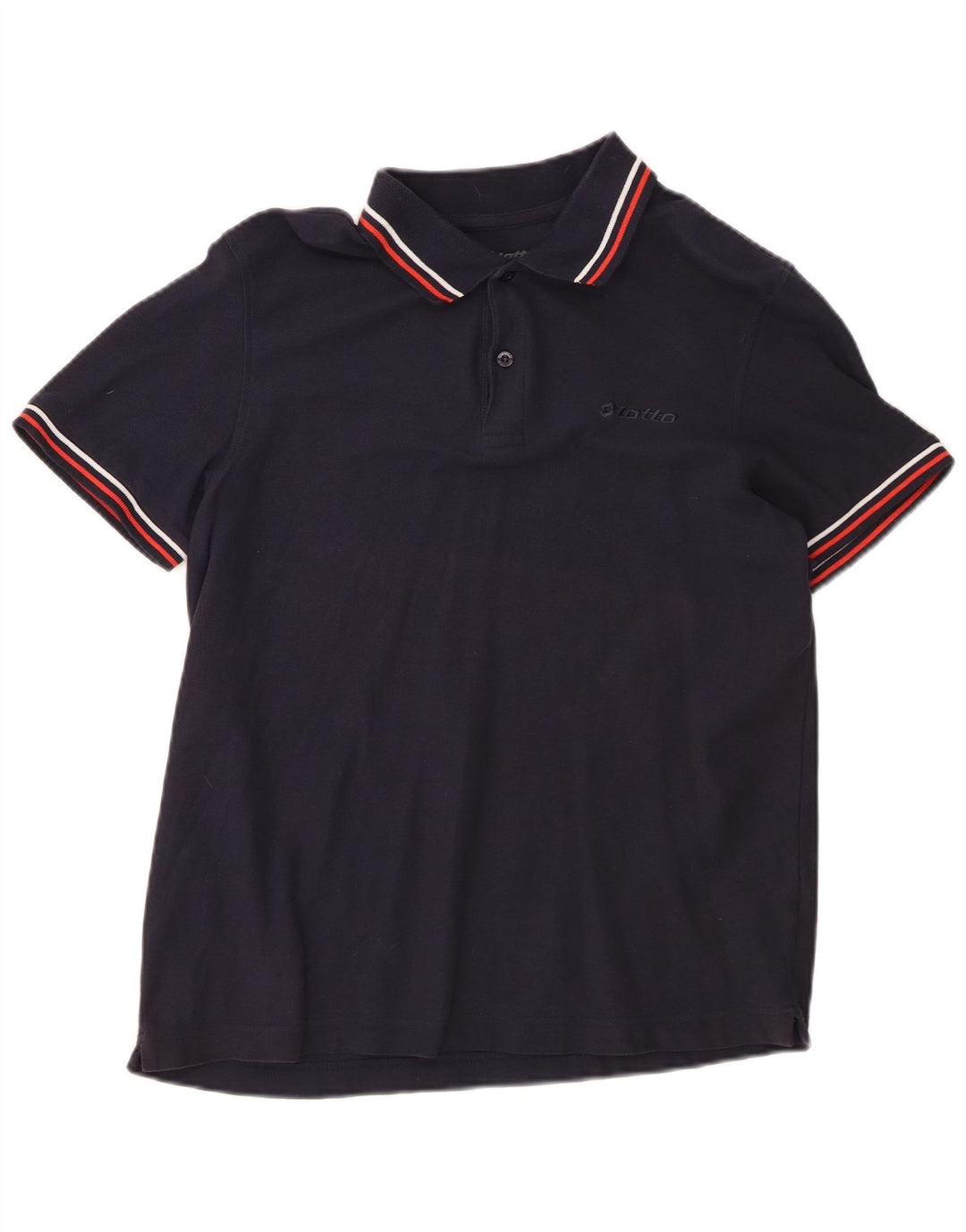 Lotto Herre Polo Shirt Medium Navy Blue Bomuld