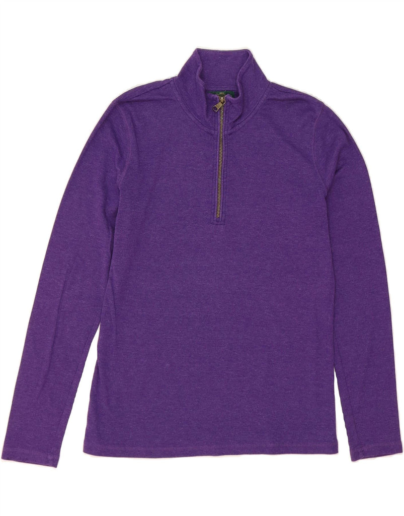 RALPH LAUREN Womens Zip Neck Pullover Tracksuit Top UK 18 XL Purple Cotton Vintage Ralph Lauren and Second-Hand Ralph Lauren from Messina Hembry 