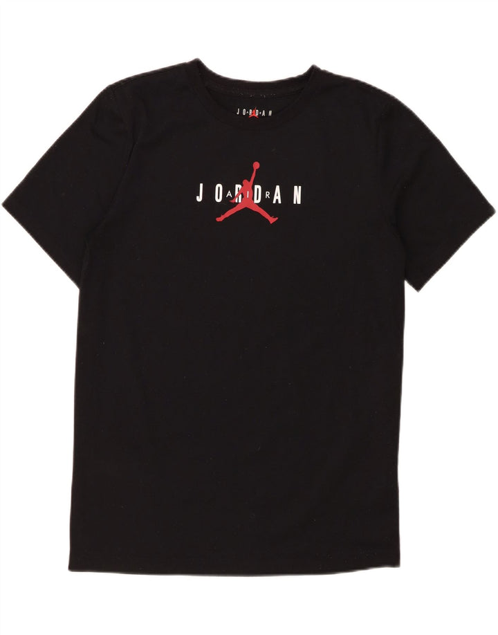 JORDAN Drenge Grafisk T-Shirt Top 13-14 år XL Sort Polyester
