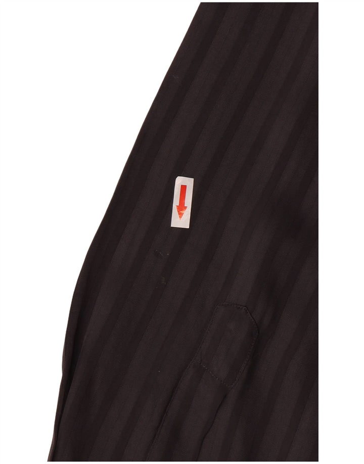 Vintage herreskjorte mellemgrå stribet Cupro Classic