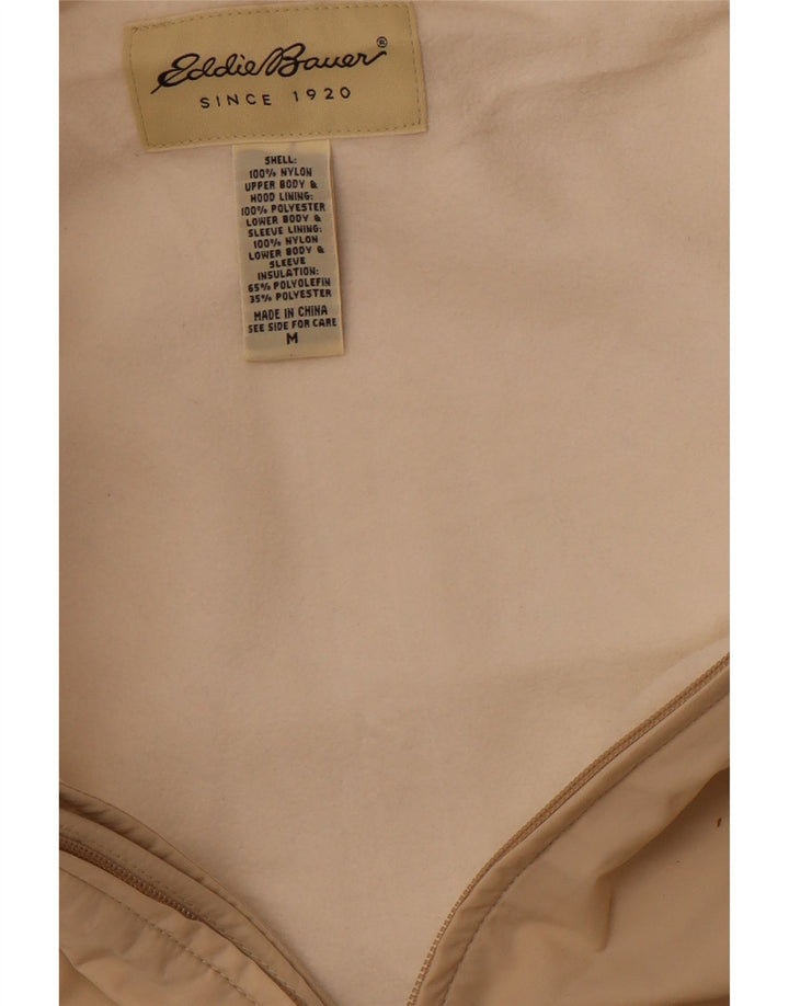 EDDIE BAUER Herre Hættevindjakke UK 38 Medium Beige Nylon