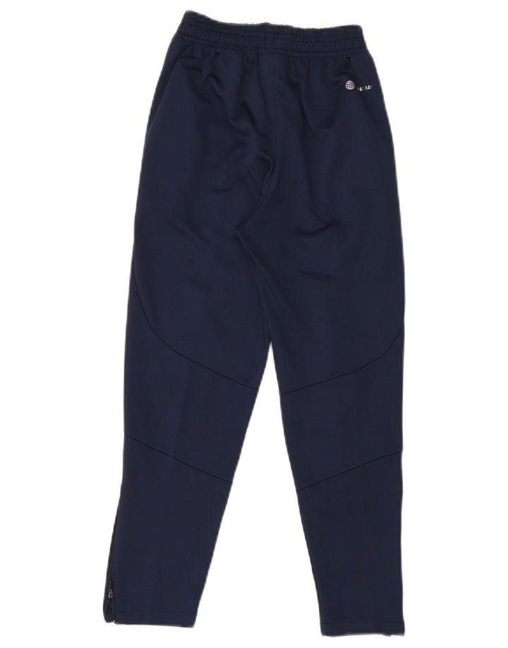 Adidas Boys Aeroready Tracksuit Bukser 9-10 år Navy Blue Polyester