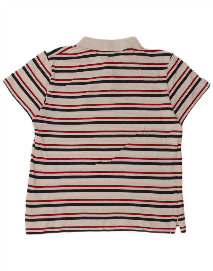 WRANGLER Poloshirt til mænd 2XL Hvidstribet bomuld