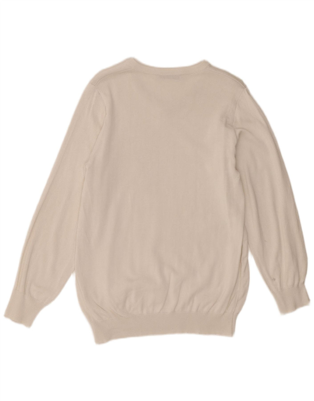 Trussardi Herre V-hals sweater XS Hvid