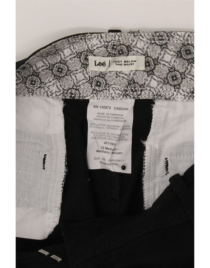LEE Womens Casual Shorts US 12 Large W34  Black Cotton Vintage Lee and Second-Hand Lee from Messina Hembry 