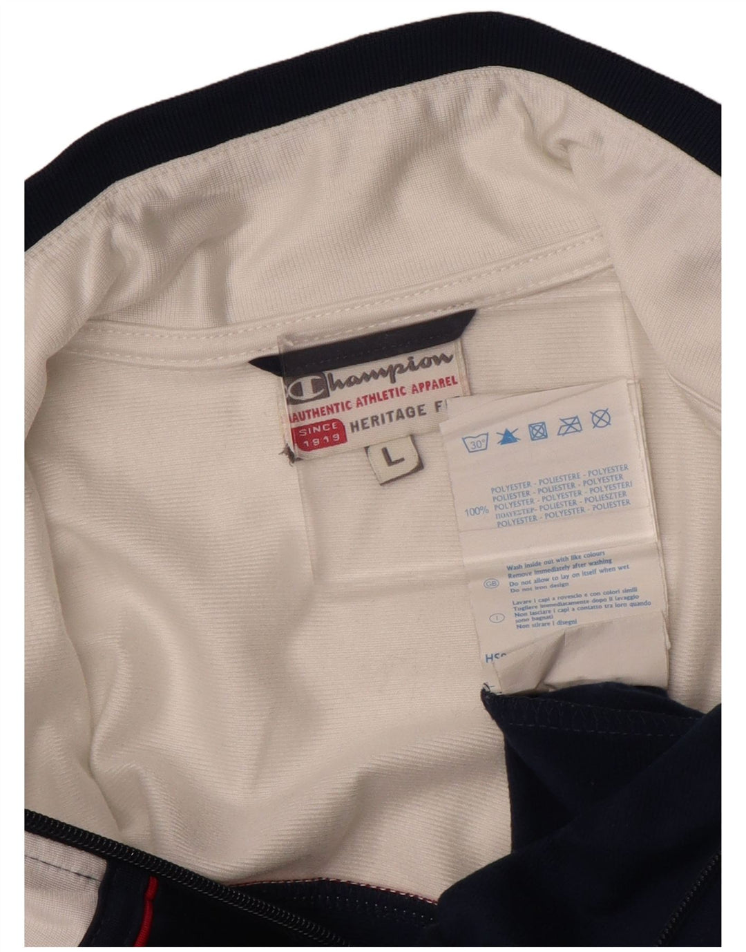 CHAMPION Womens Heritage Fit Træningsdragt Topjakke UK 14 Large Navy Blue