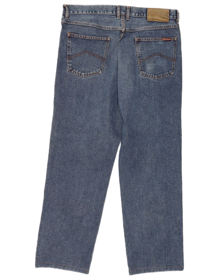 Marlboro Classics Straight Jeans til mænd W38 L31 Blå Bomuld
