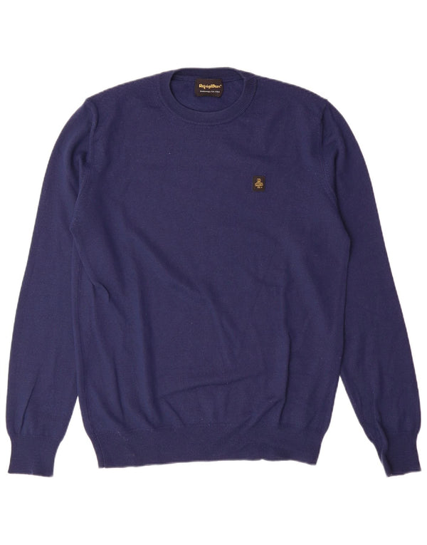 REFRIGIWEAR Drenge sweater med rund hals 15-16 år XL marineblå uld