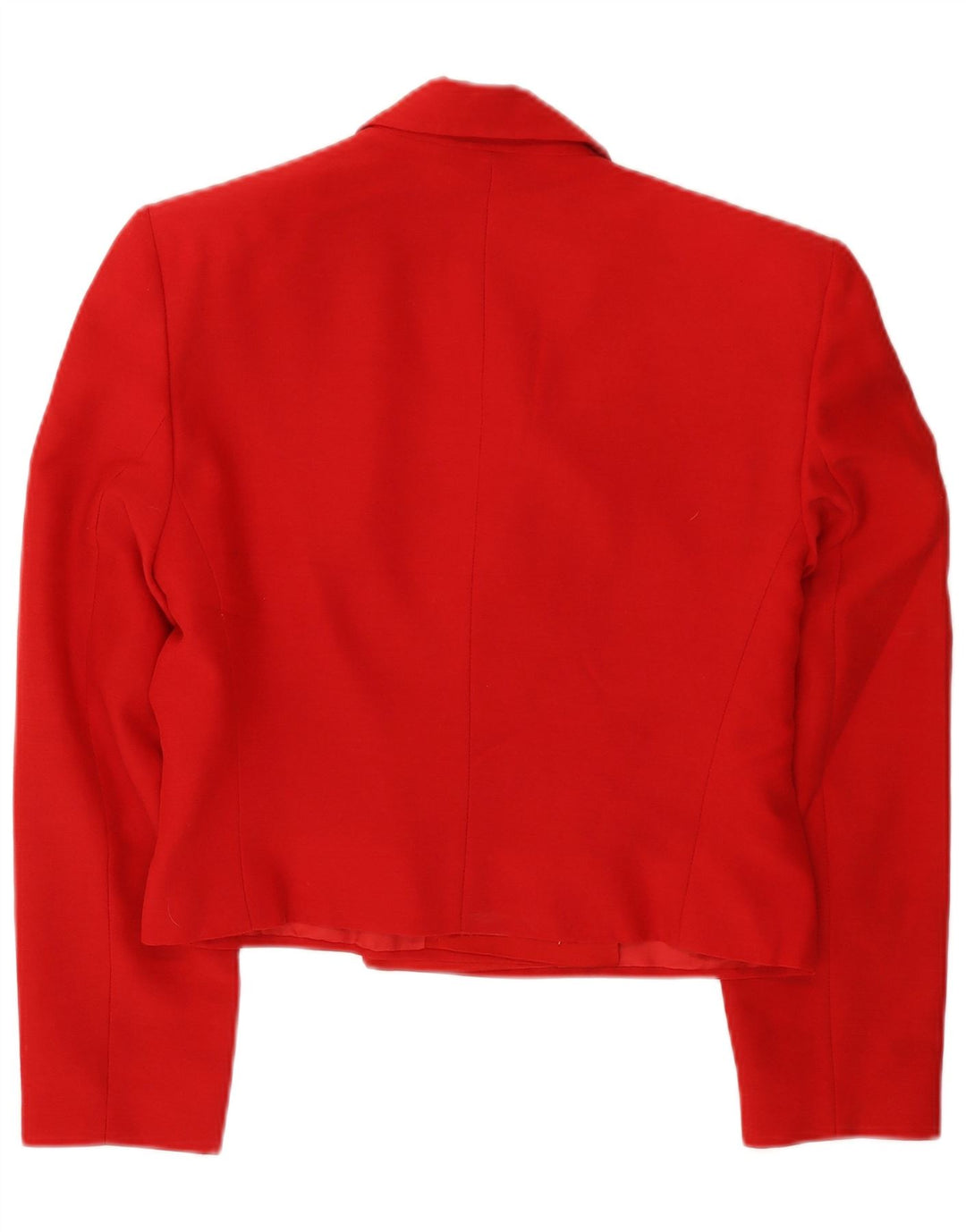 Ferre Dame Crop Double Breasted Blazer Jacket UK 14 Medium Red