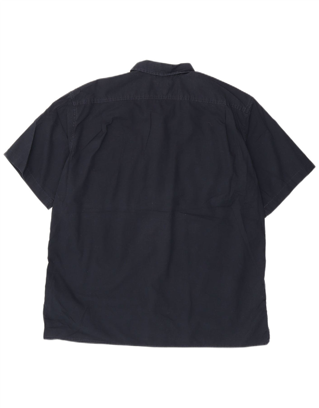 EDDIE BAUER Kortærmet herreskjorte med klassisk pasform XL marineblå bomuld